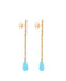 Serendipity 18-karat Gold Turquoise and Diamond Earrings