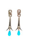 Serendipity 18-karat Gold Turquoise and Diamond Earrings