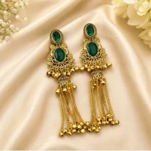Emerald Charm Earrings